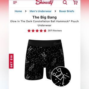 TWO PACK of couple’s matching, brand new, never opened, shinesty underwear.